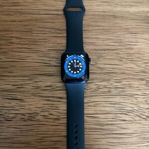 Apple Watch SE - 32GB - midnight color - storm blue strap